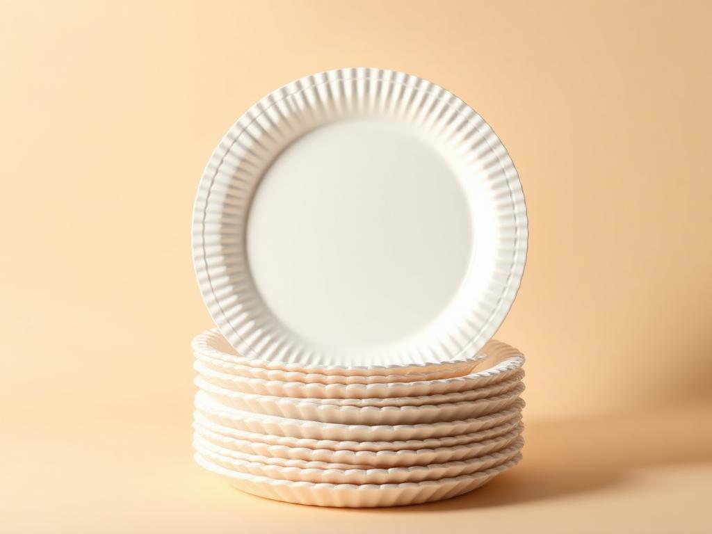 Paper plates stack